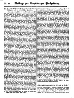 Augsburger Postzeitung Montag 3. Oktober 1859