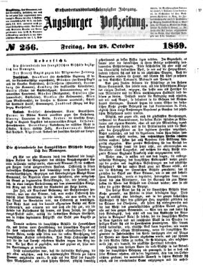 Augsburger Postzeitung Freitag 28. Oktober 1859