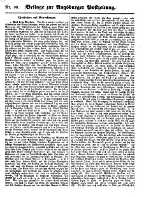 Augsburger Postzeitung Samstag 5. November 1859