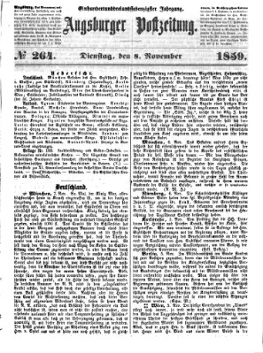 Augsburger Postzeitung Dienstag 8. November 1859