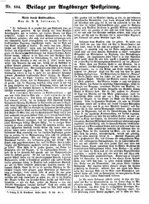 Augsburger Postzeitung Donnerstag 17. November 1859