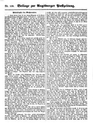 Augsburger Postzeitung Samstag 26. November 1859