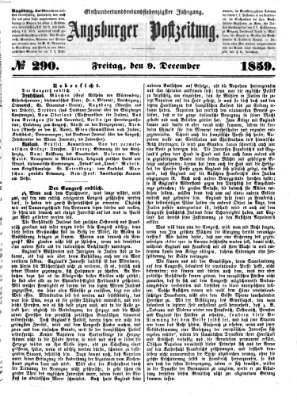 Augsburger Postzeitung Freitag 9. Dezember 1859