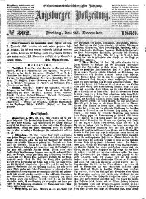 Augsburger Postzeitung Freitag 23. Dezember 1859