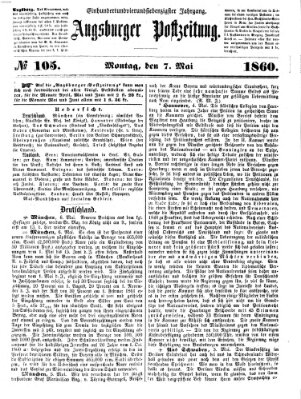 Augsburger Postzeitung Montag 7. Mai 1860