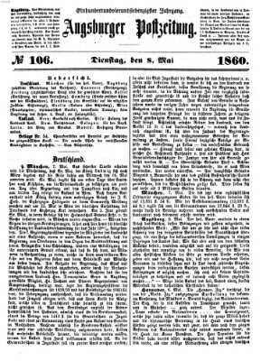 Augsburger Postzeitung Dienstag 8. Mai 1860