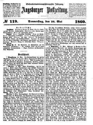 Augsburger Postzeitung Donnerstag 24. Mai 1860