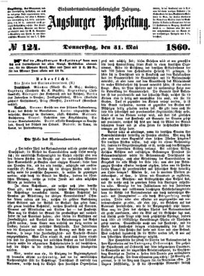 Augsburger Postzeitung Donnerstag 31. Mai 1860