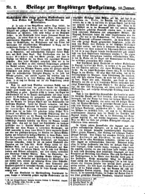 Augsburger Postzeitung Dienstag 10. Januar 1860