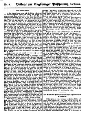 Augsburger Postzeitung Dienstag 24. Januar 1860