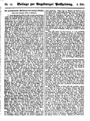 Augsburger Postzeitung Donnerstag 9. Februar 1860