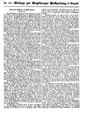 Augsburger Postzeitung Dienstag 28. August 1860