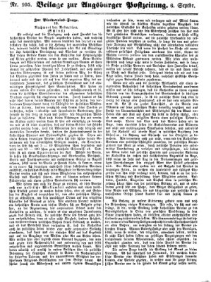 Augsburger Postzeitung Donnerstag 6. September 1860