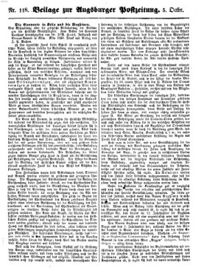 Augsburger Postzeitung Freitag 5. Oktober 1860