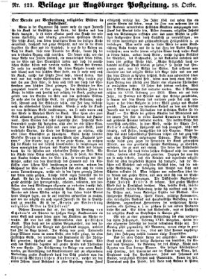 Augsburger Postzeitung Donnerstag 18. Oktober 1860