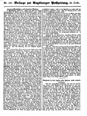 Augsburger Postzeitung Dienstag 30. Oktober 1860