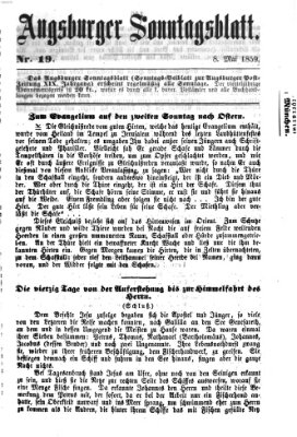 Augsburger Sonntagsblatt (Augsburger Postzeitung) Sonntag 8. Mai 1859