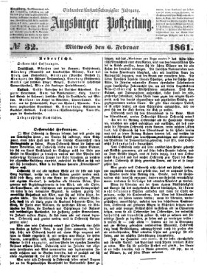 Augsburger Postzeitung Mittwoch 6. Februar 1861