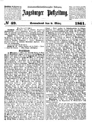 Augsburger Postzeitung Samstag 9. März 1861