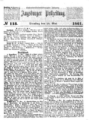 Augsburger Postzeitung Dienstag 14. Mai 1861