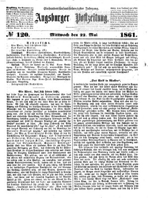 Augsburger Postzeitung Mittwoch 22. Mai 1861