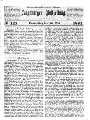 Augsburger Postzeitung Donnerstag 23. Mai 1861