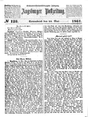 Augsburger Postzeitung Samstag 25. Mai 1861