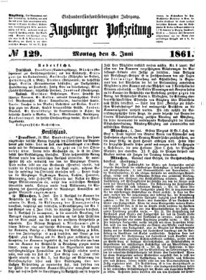 Augsburger Postzeitung Montag 3. Juni 1861