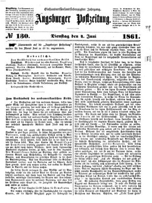 Augsburger Postzeitung Dienstag 4. Juni 1861