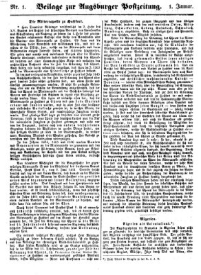 Augsburger Postzeitung Dienstag 1. Januar 1861