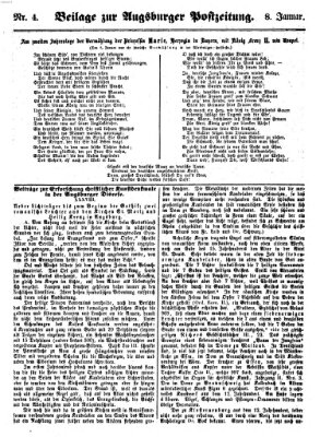 Augsburger Postzeitung Dienstag 8. Januar 1861