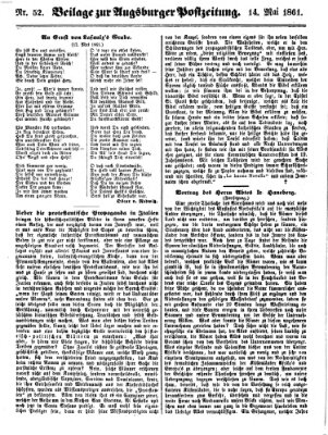 Augsburger Postzeitung Dienstag 14. Mai 1861