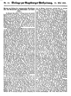 Augsburger Postzeitung Dienstag 21. Mai 1861