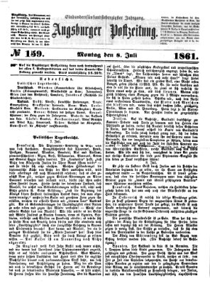 Augsburger Postzeitung Montag 8. Juli 1861