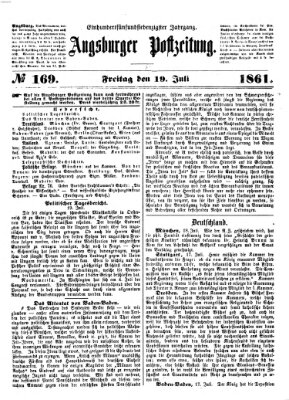 Augsburger Postzeitung Freitag 19. Juli 1861