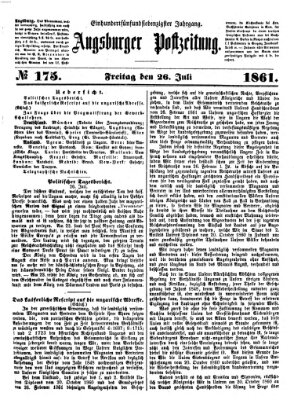 Augsburger Postzeitung Freitag 26. Juli 1861