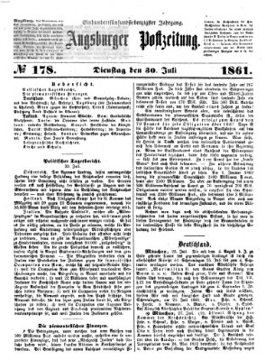 Augsburger Postzeitung Dienstag 30. Juli 1861