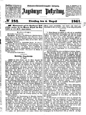 Augsburger Postzeitung Dienstag 6. August 1861