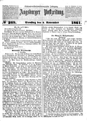 Augsburger Postzeitung Dienstag 5. November 1861