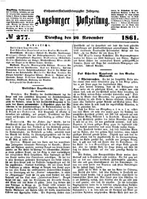 Augsburger Postzeitung Dienstag 26. November 1861