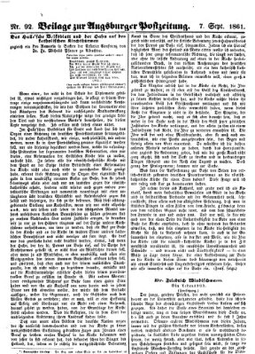 Augsburger Postzeitung Samstag 7. September 1861