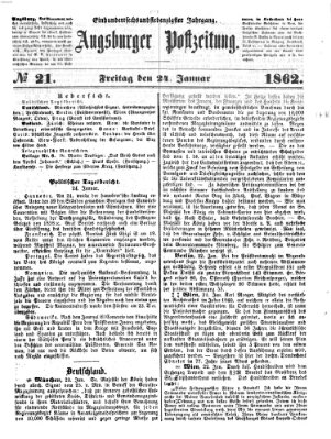 Augsburger Postzeitung Freitag 24. Januar 1862