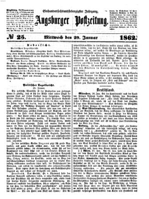 Augsburger Postzeitung Mittwoch 29. Januar 1862