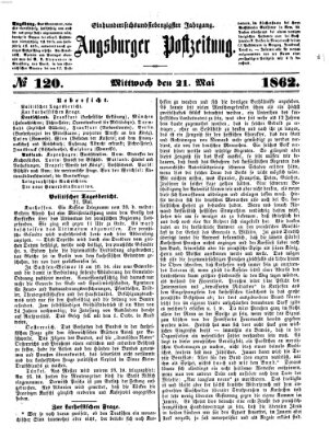 Augsburger Postzeitung Mittwoch 21. Mai 1862