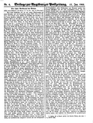 Augsburger Postzeitung Freitag 17. Januar 1862