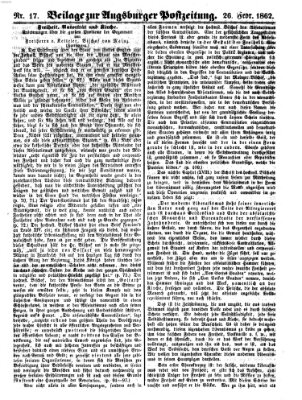 Augsburger Postzeitung Mittwoch 26. Februar 1862