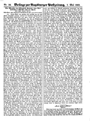 Augsburger Postzeitung Mittwoch 7. Mai 1862