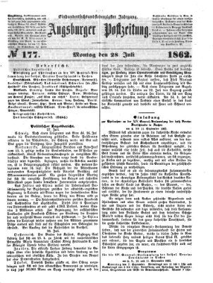 Augsburger Postzeitung Montag 28. Juli 1862