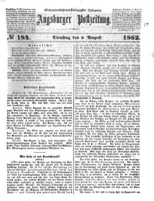 Augsburger Postzeitung Dienstag 5. August 1862