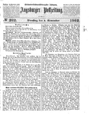 Augsburger Postzeitung Dienstag 4. November 1862